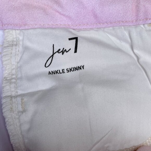 NWT Jen7 Baby Pink Ankle Skinny Jeans Women’s 10 Stretch Denim - Picture 6 of 15